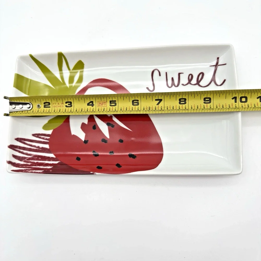 CRATE & BARREL Snack Appetizer Plates Set of 4 Apps Sweet Sour Spicy Salty